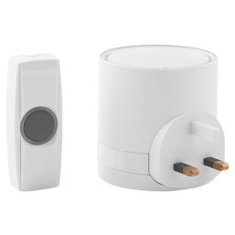 Byron  Plug-In Wireless Door Chime Kit White