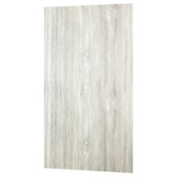 Multipanel Unlipped Unlipped Bathroom Wall Panel Matt Jupiter Silver 2400mm x 1200mm x 11mm
