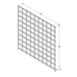 Forest  Softwood Square Trellis 6' x 6' 4 Pack