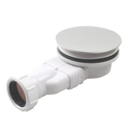 Flomasta  Space Saving Shower Waste White 90mm