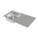 Carysil EA05 1 Bowl Stainless Steel Inset Kitchen Sink  860mm x 500mm