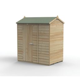 Forest Beckwood 6' x 4' (Nominal) Reverse Apex Shiplap Timber Shed