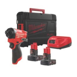 Milwaukee M12FID2-602X 12V 2 x 6.0Ah Li-Ion RedLithium Brushless Cordless Impact Driver