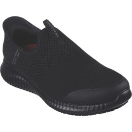 Skechers Cessnock - Gwynedd Size 7 Womens Black  Slip-On Occupational Work Trainers