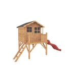 Mercia Poppy  5' x 6' 6" (Nominal) Timber Playhouse with Tower & Slide