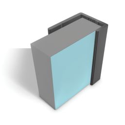 Multipanel Type C End Cap Matt Black 2450mm x 11mm