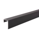 Multipanel Type C End Cap Matt Black 2450mm x 11mm