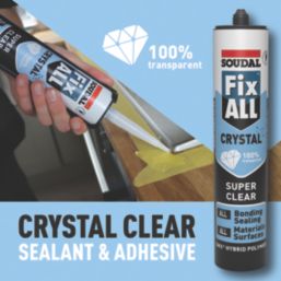 Soudal Fix All Sealant & Adhesive Crystal 290ml