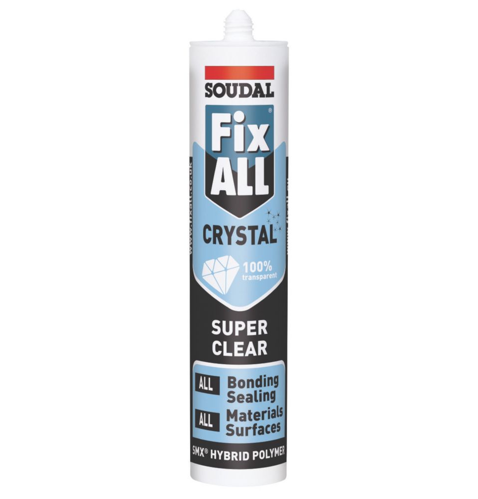 Soudal Fix All Crystal Sealant & Adhesive 290ml Clear