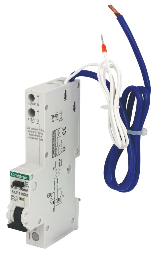 Crabtree Starbreaker 10A 30mA SP Type B  RCBO