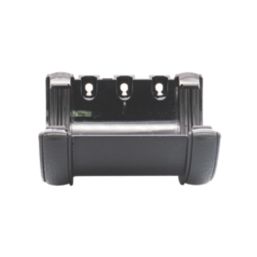 FloPlast Cast Iron Effect uPVC Half Round Union Bracket Black 112mm