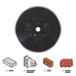 Evolution RAGEBLADE255DIAMOND Masonry Diamond Blade 255mm x 25.4mm