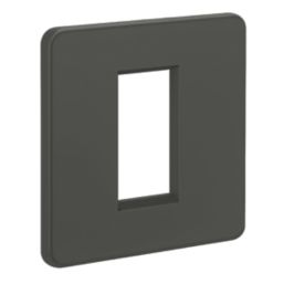 Knightsbridge  1-Module Modular Faceplate Anthracite