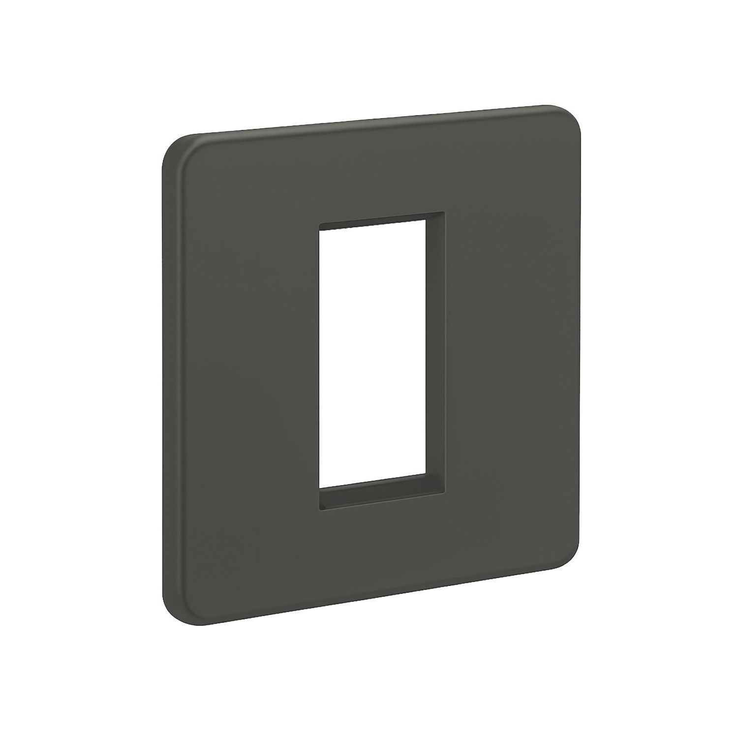 Knightsbridge 1-Module Modular Faceplate Anthracite (514AM)