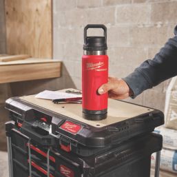 Milwaukee Packout Bottle with Chug Lid 532ml Red