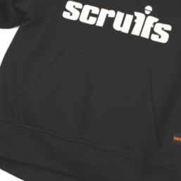 Scruffs Tamworth Logo Womens Hoodie Black Size 18