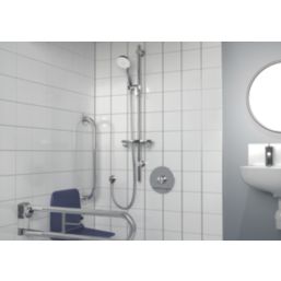 Bristan Handwheel Concealed Single Outlet Thermostatic Chrome-Plated Shower Valve