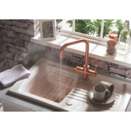 Streame by Abode Hemista 4-in-1 Boiling Mono Mixer Urban Copper