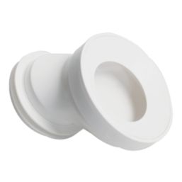Flomasta  Rigid 25mm Offset Pan Connector White 147mm