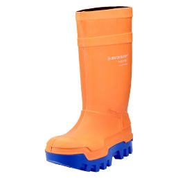 Dunlop Purofort Thermo+   Safety Wellies Orange Size 6