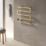 Reina 510mm x 500mm 324BTU Brass Flat Electric Towel Radiator