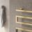 Reina 510mm x 500mm 324BTU Brass Flat Electric Towel Radiator