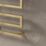 Reina 510mm x 500mm 324BTU Brass Flat Electric Towel Radiator