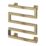 Reina 510mm x 500mm 324BTU Brass Flat Electric Towel Radiator