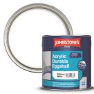 Johnstones Trade 2.5Ltr Brilliant White Eggshell Mid-Sheen Acrylic Multi Surface Paint