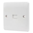 Vimark Pro 1-Gang Master Telephone Socket White