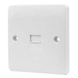 Vimark Pro 1-Gang Master Telephone Socket White