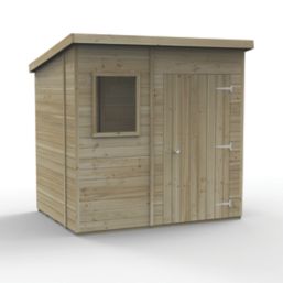 Forest Timberdale 7' 6" x 5' 6" (Nominal) Pent Tongue & Groove Timber Shed