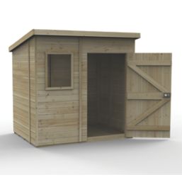 Forest Timberdale 7' 6" x 5' 6" (Nominal) Pent Tongue & Groove Timber Shed