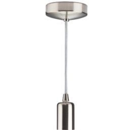 Knightsbridge  Contemporary Pendant Brushed Chrome