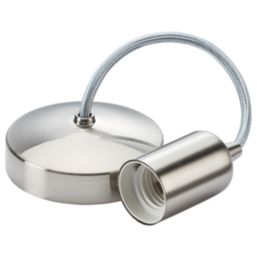 Knightsbridge  Contemporary Pendant Brushed Chrome