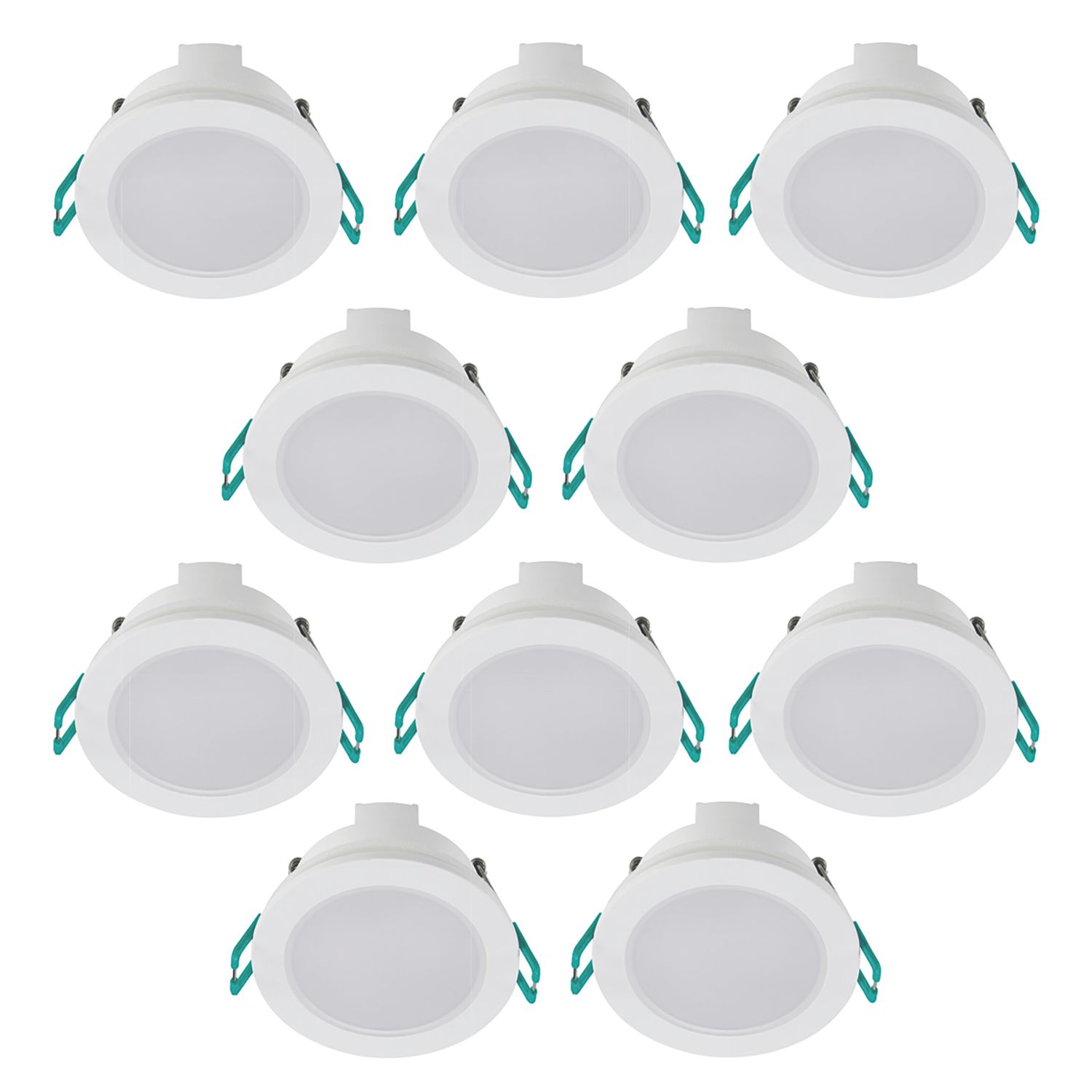 Sylvania SylSpot Neos Fixed LED Recessed Spotlight White 4.8W 420lm 10 Pack (514VN)