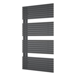 Ximax Watson Open 1185mm x 600mm 1925BTU Anthracite Vertical Towel Radiator
