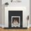 Focal Point Lulworth Stainless Steel Slide Control Inset Gas Full Depth Fire 485mm x 180mm x 585mm