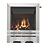 Focal Point Lulworth Stainless Steel Slide Control Inset Gas High Efficiency Fire 500mm x 125mm x 585mm