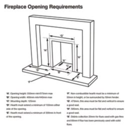 Focal Point Lulworth Stainless Steel Slide Control Inset Gas High Efficiency Fire 500mm x 125mm x 585mm