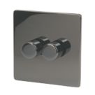 LAP  2-Gang 2-Way  Dimmer Switch  Black Nickel
