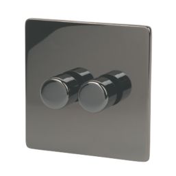 LAP  2-Gang 2-Way  Dimmer Switch  Black Nickel