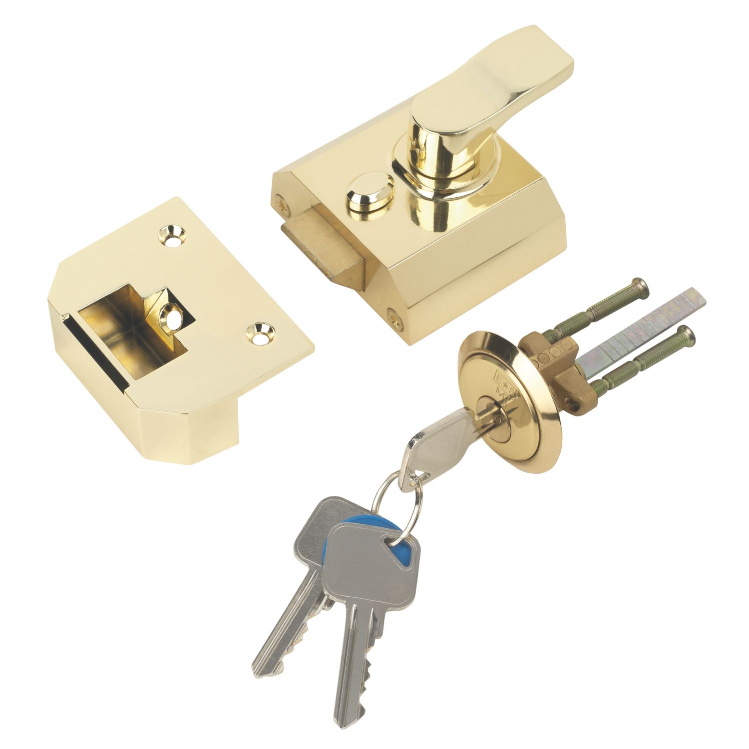 Smith & Locke Traditional Night Latch Electro Brass 40mm Backset (5153T)