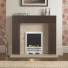 Focal Point Lulworth Stainless Steel Rotary Control Gas Inset Flueless Fire 497mm x 620mm
