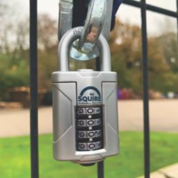 Squire Vulcan Weatherproof  Combination  High Security Padlock Blue/Chrome 40mm