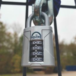 Squire Vulcan Weatherproof  Combination  High Security Padlock Blue/Chrome 40mm