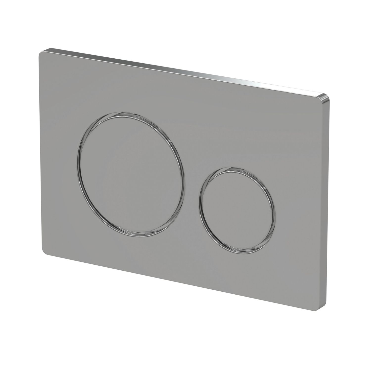 Dual Water-Saving Low Volume Flush Round Flushing Plate Chrome (515AE)