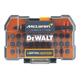 DEWALT McLaren F1 Team 6.35mm Hex Shank Mixed Impact Ready Torsion Screwdriver Bit Set 32 Pieces