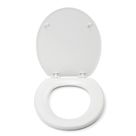 Croydex Abberton  Toilet Seat Moulded Wood White