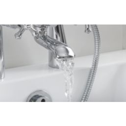 Bristan Colonial Chrome-Plated 260mm Deck Mounted Dual Control Manual Shower Mixer Tap